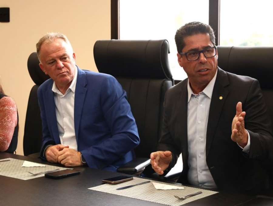 Governador e vice visitam a Ales e conhecem as novas obras do parlamento
