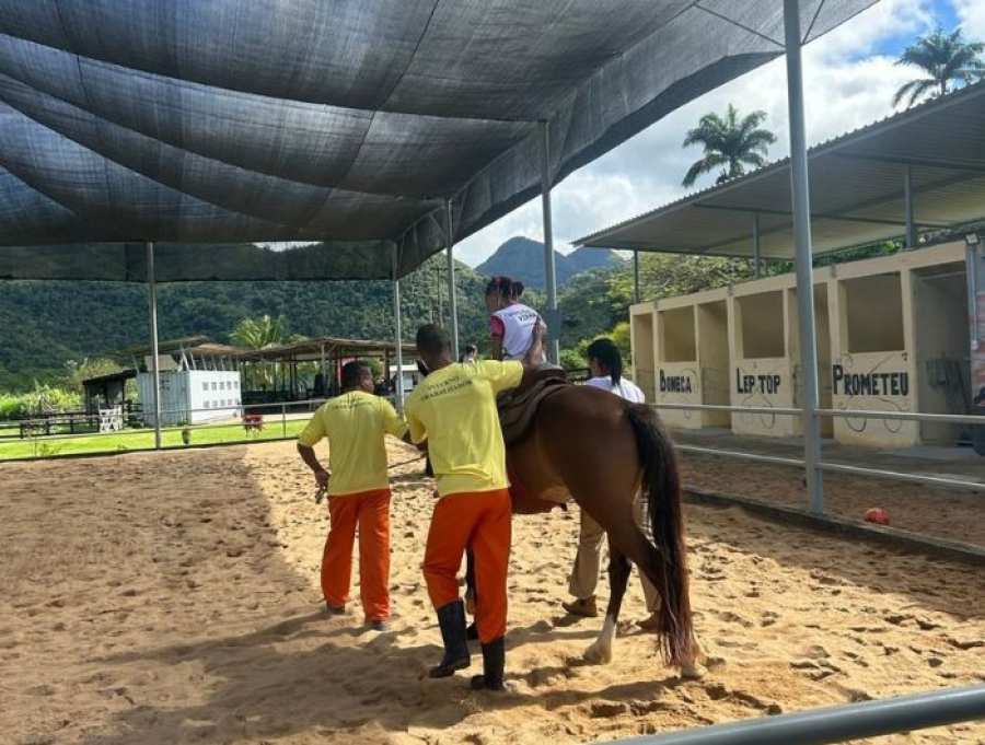 Penitenciária Agrícola do Espírito Santo retoma projeto de equoterapia após recesso
