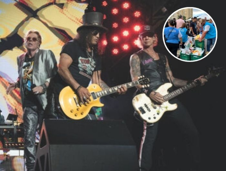 Show do Guns N’ Roses em Cariacica arrecada 35 toneladas de alimentos para famílias carentes