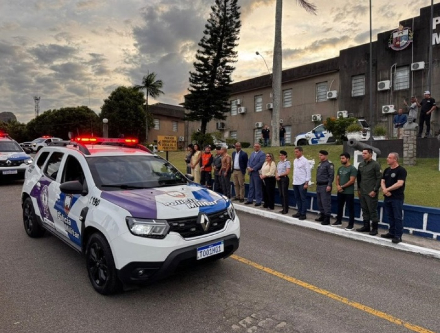 Estado reforça combate à violência contra a mulher com entrega de novas viaturas à Polícia Militar