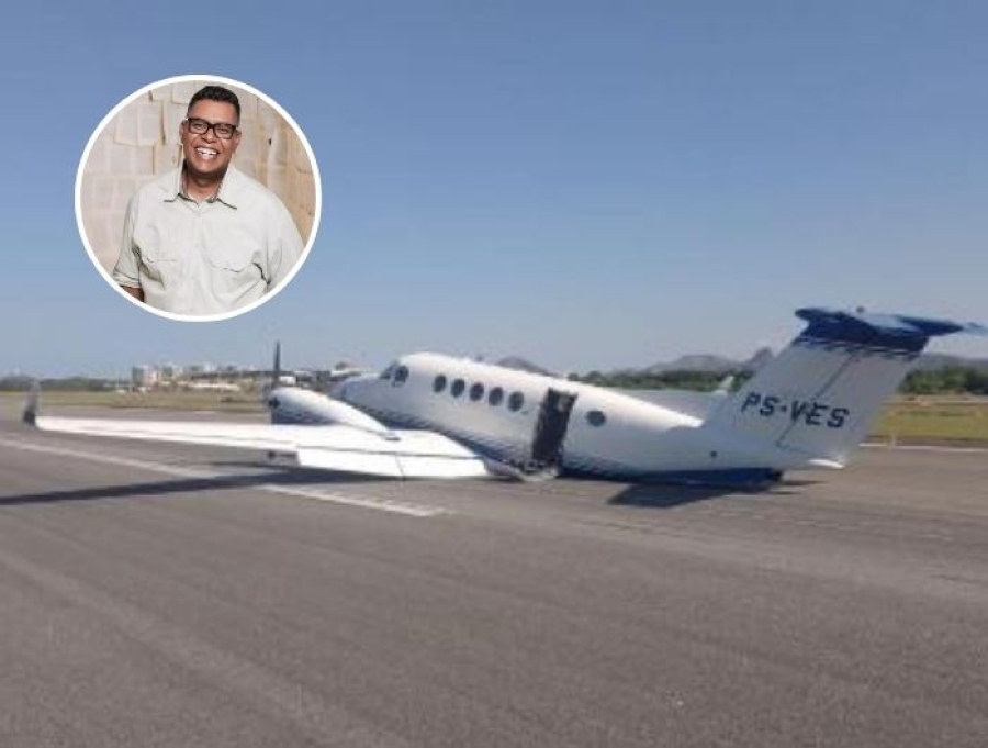 Cantor Anderson Freire passa por susto após avião apresentar falha e fazer pouso de emergência em Vitória